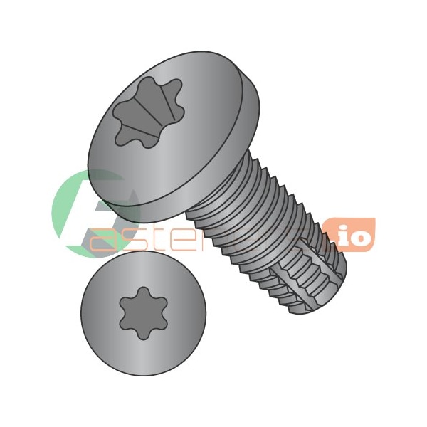 Newport Fasteners Thread Cutting Screw, 5/16"-18 x 5 in, Black Phosphate Steel Pan Head Torx Drive, 225 PK 469159 - main